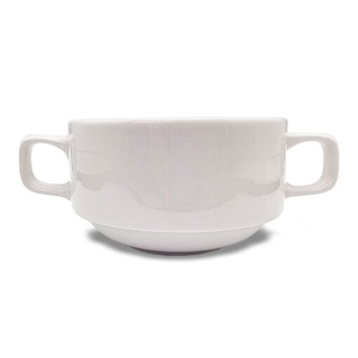 Taza de Consomé con asas/ Bowl Porcelana