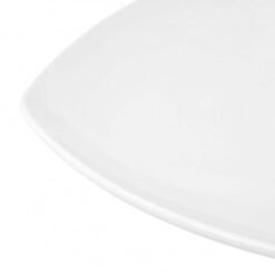 Alternative view of Plato Cuadrado de Porcelana Liso 26cm