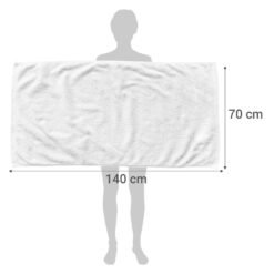 Alternative view of Toalla Blanca Hotelera 70x140cm | 600gr