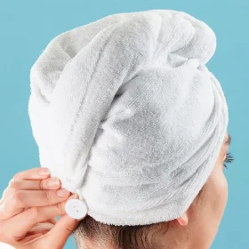 toalla turbante microfibra cabello secado rápido