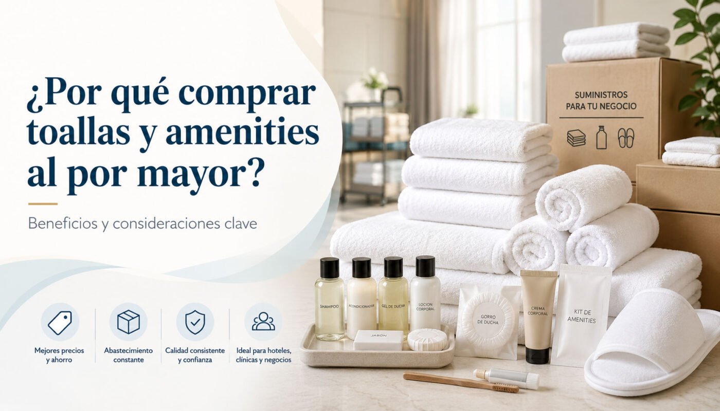 ¿Por qué comprar toallas y amenities al por mayor? Beneficios y Consideraciones Clave 1 porque comprar toallas y amenities al por mayor