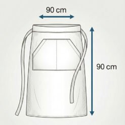 Alternative view of Mandil Chef Largo de Poliéster con Bolsillo para Hombre y/o Mujer