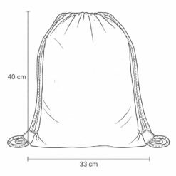 Alternative view of Morral Ecólogico en Tela de Crea Cruda de 40cm x 33cm